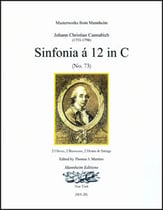 Sinfonia a 12 in C, No. 73 Study Scores sheet music cover